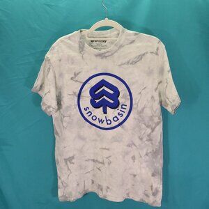 Tie-Dye Snowbasin Logo T-Shirt Medium By Ouray 100% Cotton Made In Honduras